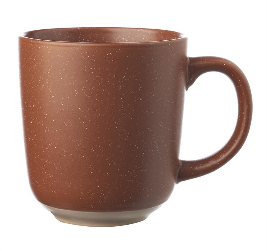 Ocean Pines Speckled Clay Bistro Mugs - 17 oz - Burnt Orange